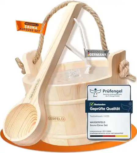 Saunakübel Wasserfeld Sauna Eimer Set 4 Liter