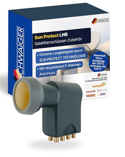 Schwaiger Octo LNB digital Sun Protect I Low Noise für 8 Teilnehmer