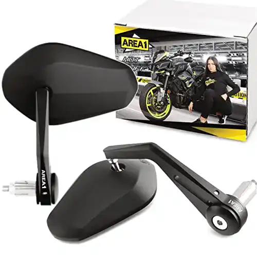 Lenkerendenspiegel Area1 Universal für Motorräder – Paar