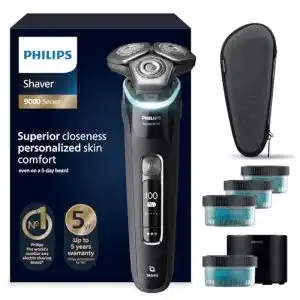 Nass-Trocken-Rasierer Philips Shaver S9000 für Männer mit SkinIQ Technologie