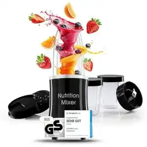Standmixer 1000 Watt Gourmetmaxx Nutrition Mixer mit Zubehörset