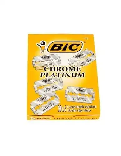BIC Rasierhobel-Klingen, 100 Stück, Chrome Platinum für Rasierhobel