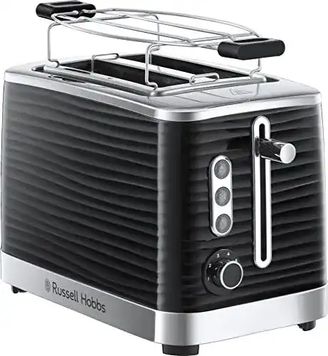 Russell Hobbs Toaster für 2 Scheiben Inspire mit Brötchenaufsatz