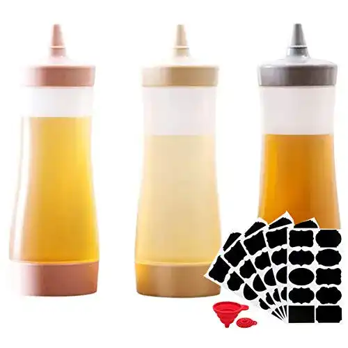 Quetschflasche Biluer Squeeze Flasche aus Kunststoff, 3 Stück, 350ml
