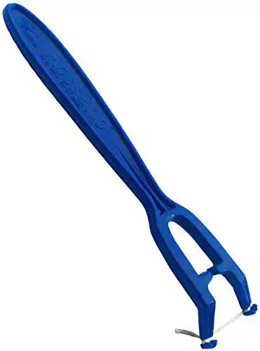 Zahnseidenhalter Flossgrip in Blau für effektive Zahnreinigung