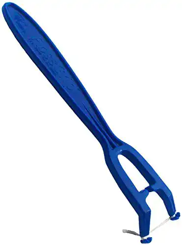 Zahnseidenhalter Flossgrip in Blau für effektive Zahnreinigung