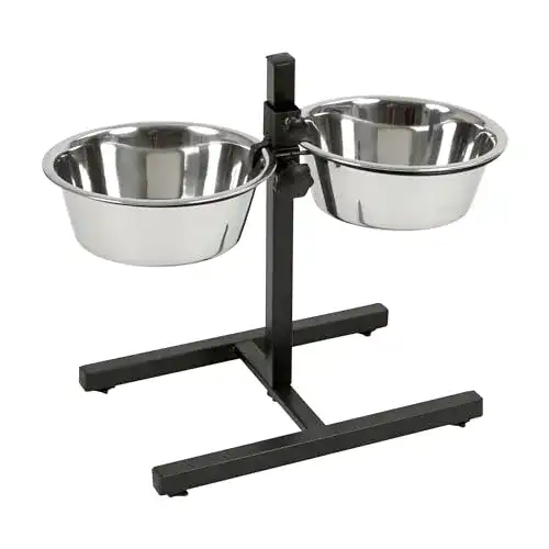 Hundenapf Kerbl Pet Futterbar mit Edelstahlnäpfen, höhenverstellbar