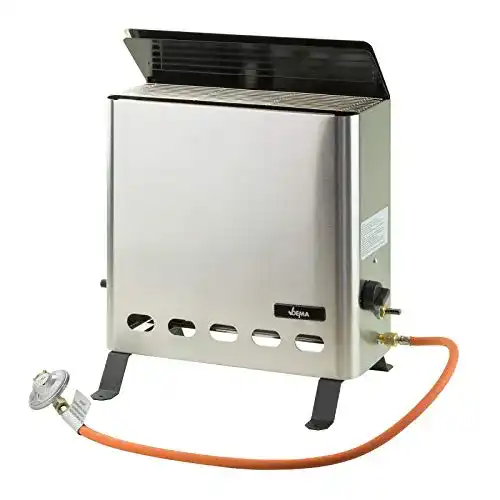 Gewächshausheizung Gas Dema Gasheizer Edelstahl 4,2 kW mit Zubehör
