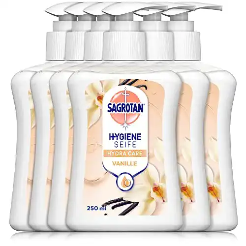 Manna-Seife Sagrotan Handseife mit Vanille und Cashmere im 6er Set