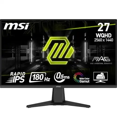 WQHD Monitor 27 Zoll MSI MAG 275QF 2560 x 1440 mit Rapid IPS