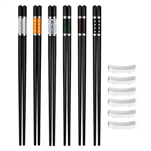Essstäbchen Queta aus Glasfaser, 6 Paar, spülmaschinenfest