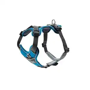 Hundegeschirr Hunter Divo, Größe M, 56-73 cm, hellblau/grau