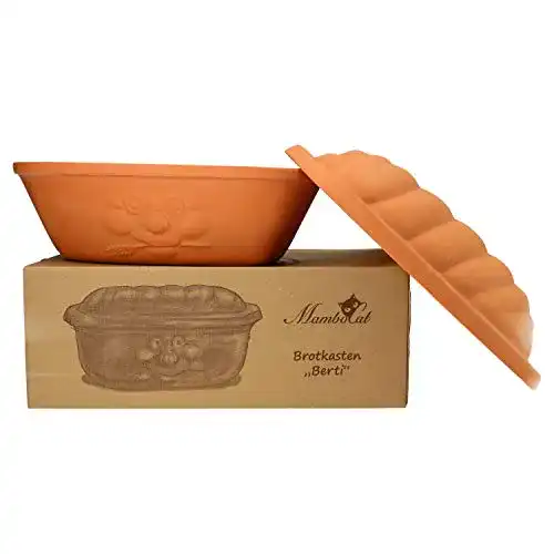 Brottopf MamboCat Terrakotta Berti zur Aufbewahrung von Brot und Backwaren