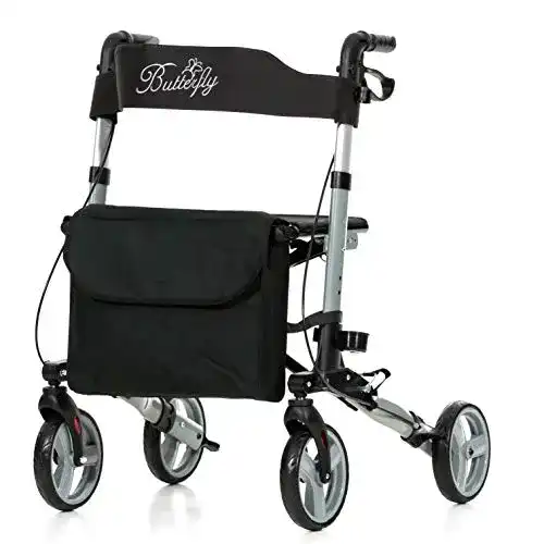 Wohnungsrollator Rehashop Leichtgewichtrollator Butterfly in Grau