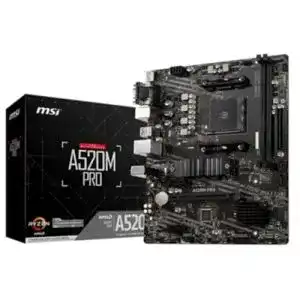 AM4-Mainboard MSI A520M PRO für AMD Socket AM4 DDR4 Micro ATX