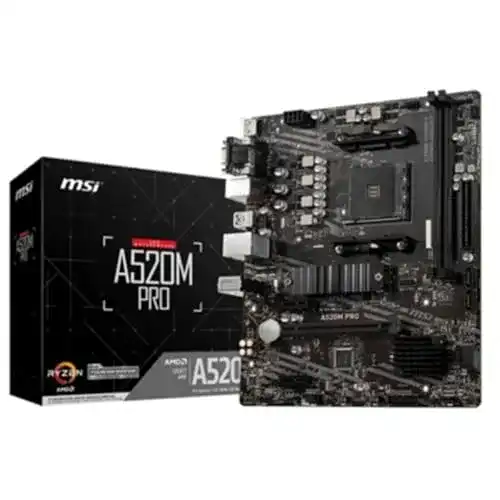 AM4-Mainboard MSI A520M PRO für AMD Socket AM4 DDR4 Micro ATX
