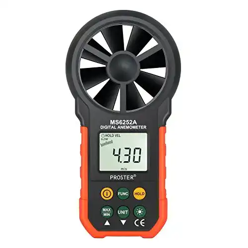 Digitales Anemometer HYELEC MS6252A von Proster