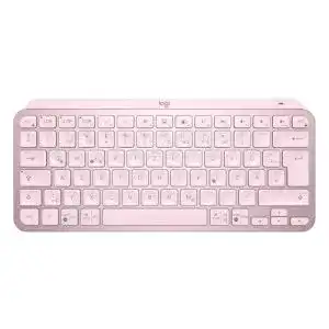 Logitech MX Keys Mini Kabellose Kompakt-Tastatur in Rosa