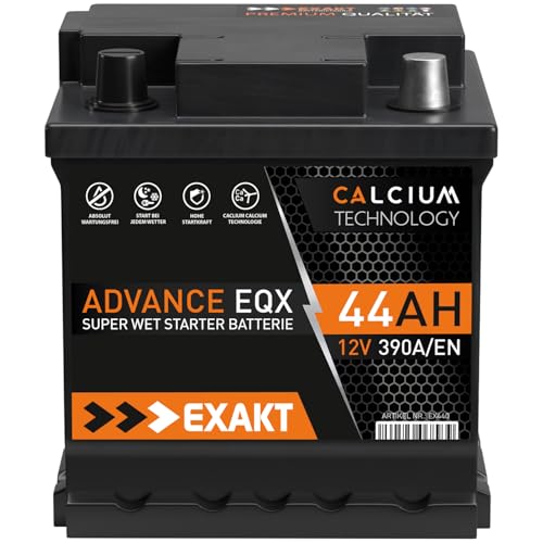 Autobatterie 44Ah 12V Starterbatterie für PKW und KFZ