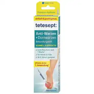 Warzenstift Tetesept zur Behandlung von Warzen und Dornwarzen