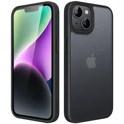 JETech Matt Hülle für iPhone 14 (6,1 Zoll) Stoßfest und Fingerabdrucksicher