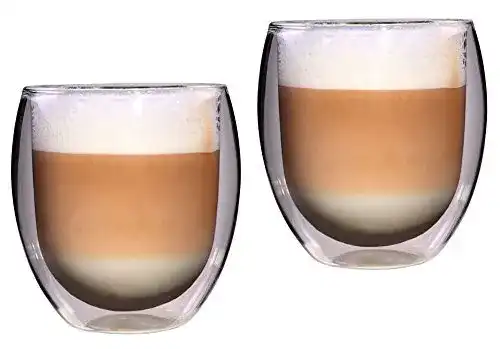 Doppelwandige Feelino Latte Macchiato Gläser im 2er-Set
