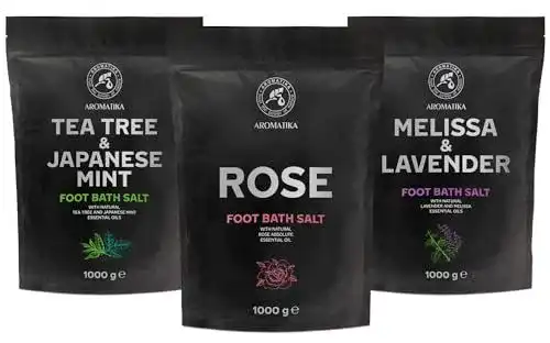Fußbadesalz AROMATIKA Set mit Melisse und Lavendel