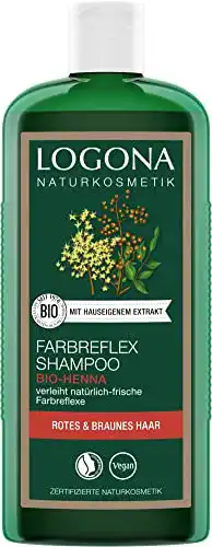 Feuchtigkeitsshampoo von Logona für braunes und rotes Haar