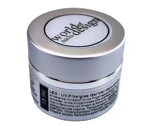 UV-Gel World of Nails Design Premium Fiberglas klar dickviskose