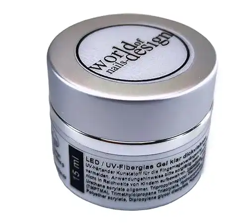 UV-Gel World of Nails Design Premium Fiberglas klar dickviskose