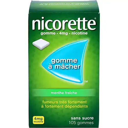 Nikotinkaugummi Nicorette 4 mg Freshmint von EMRA-MED Arzneimittel GmbH