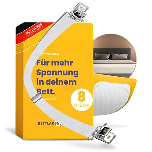 Bettlakenspanner Haveable verstellbar – 8 Stück