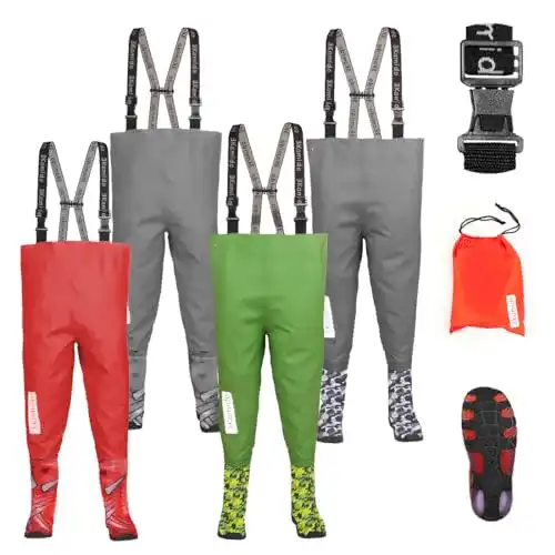 Wathose 3Kamido für Kinder und Jugendliche Modell Spider mit verstellbarer Taille
