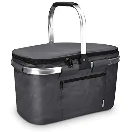 Einkaufskorb Navaris Thermo Kühltasche faltbar 27L Kühlkorb