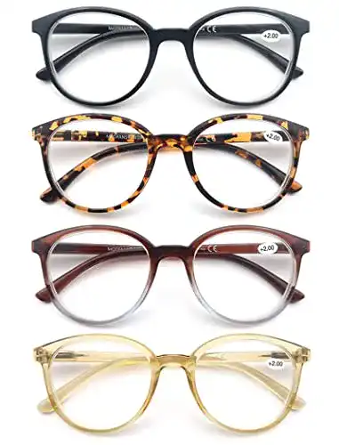 Lesebrille Modfans 4er Set Rund für Damen und Herren