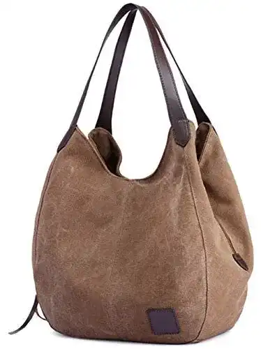Beuteltasche Maysurban Hobo Bag aus Canvas für Damen