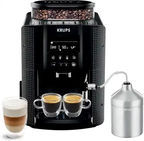 Kaffeevollautomat Krups Essential bis 400 Euro mit Milchschlauch
