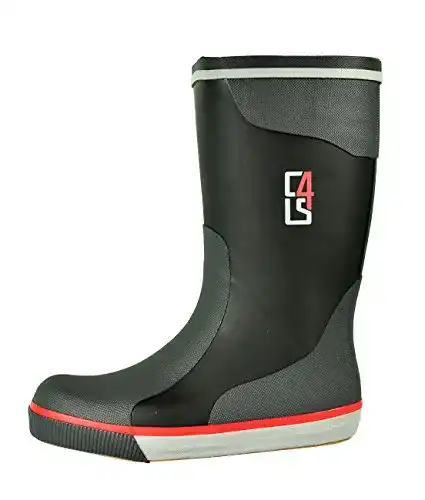 Segelstiefel Crazy4Sailing für Damen und Herren in Schwarz, Größe 42 EU