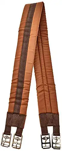 Baumwoll-Sattelgurt von Rhinegold in Braun, 38 Zoll (96,5 cm)