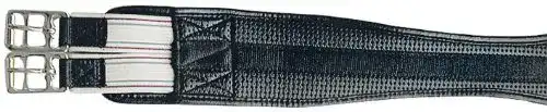 Sattelgurt PFIFF Soft mit Gummizug in Schwarz, 105 cm