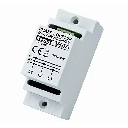 Phasenkoppler Kemo M091A für Powerline Produkte zur Hutschienenmontage
