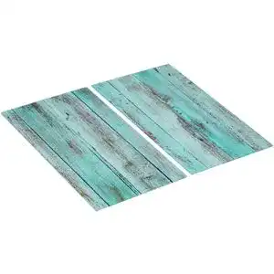 Herdabdeckplatten Glasabdeckplatten Blue Wood 2er Set