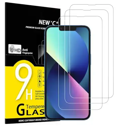 iPhone 13 Panzerglas NEW’C 3 Stück für iPhone 13, 13 Pro, 14