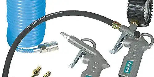Druckluft Set Aircraft DWS 6, 6-teilig mit Blaspistole und Reifenfüller