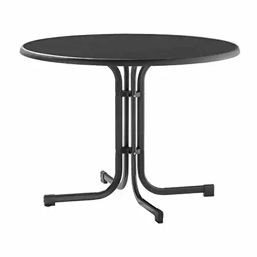 Runder Gartentisch Sieger 236/G Boulevard-Klapptisch mit mecalit-Pro-Platte
