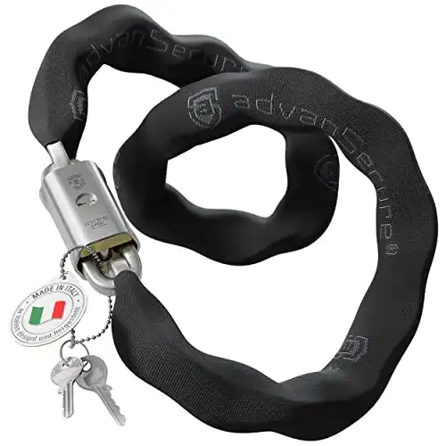 Motorradschloss advanSecure Hochsicherheits-Kettenschloss 120 cm