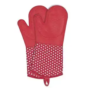 Ofenhandschuhe WENKO Topfhandschuhe aus Silikon in Rot