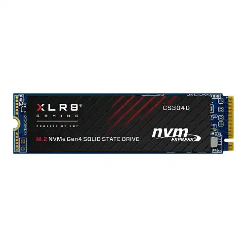 Pny XLR8 CS3040 4TB M.2 PCIe NVMe Gen4 x4 SSD