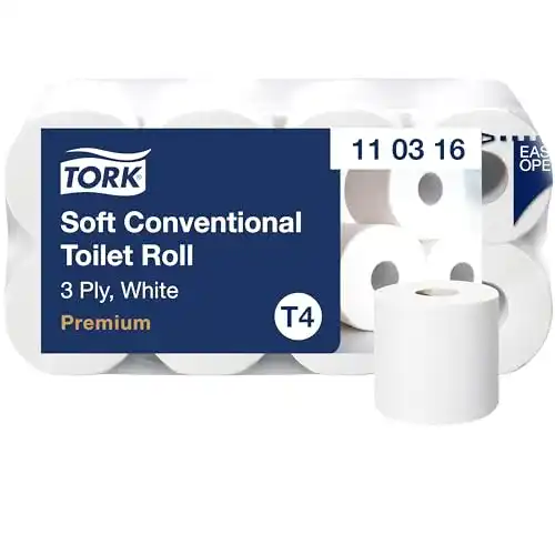 Toilettenpapier Tork Weiche Kleinrollen in Weiß T4 Premium
