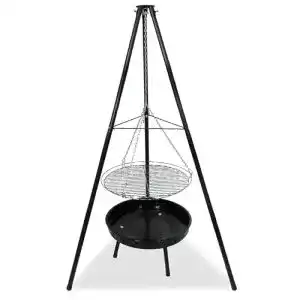 Schwenkgrill CCLIFE mit drehbarem Grillrost und rutschfestem Design